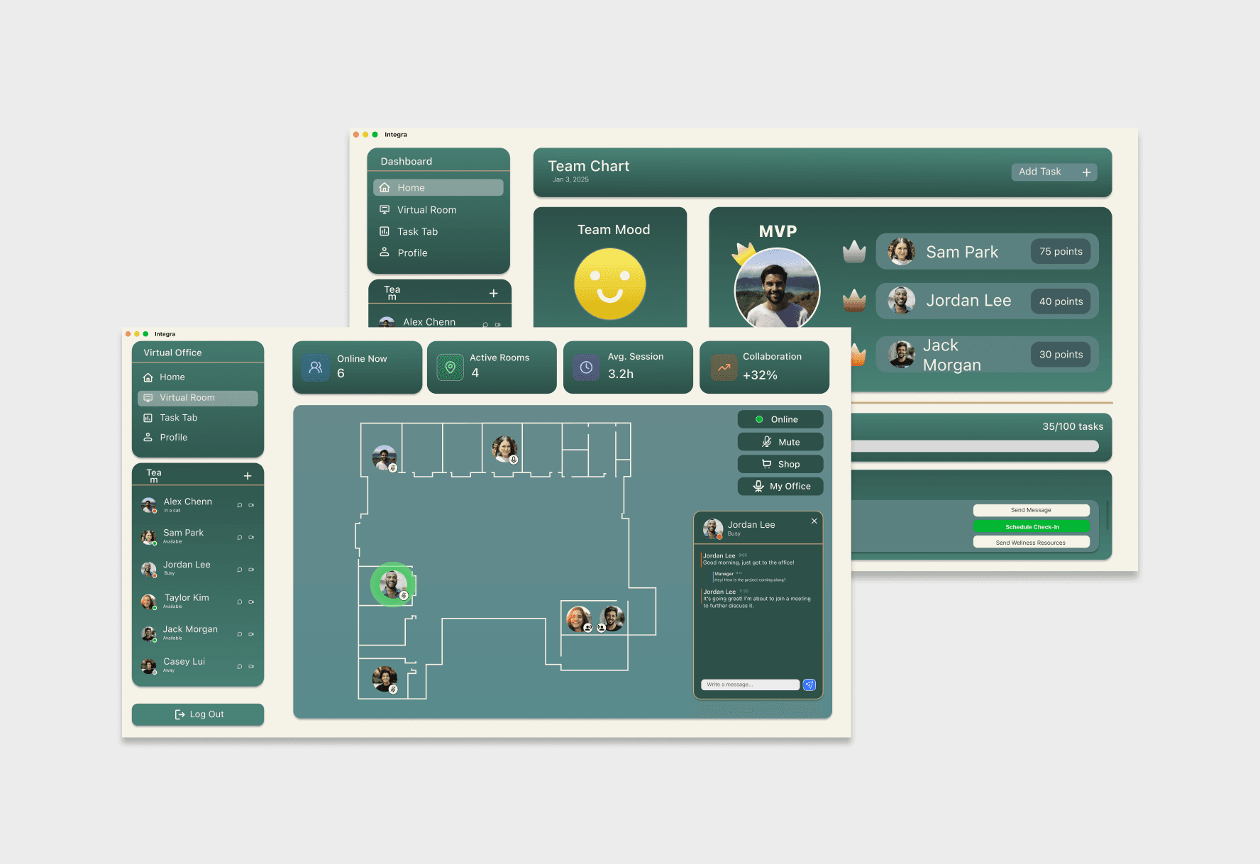 CBRE Integra dashboard and virtual office